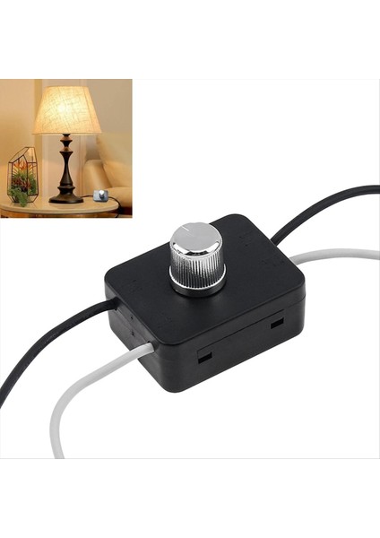 Dahili Dimmer Anahtar Combo Kit 120V Döner Kanalı Dimmer Anahtarı Masa Lambaları / Zemin Işıkları Için Değiştirme (Yurt Dışından) indirimleri