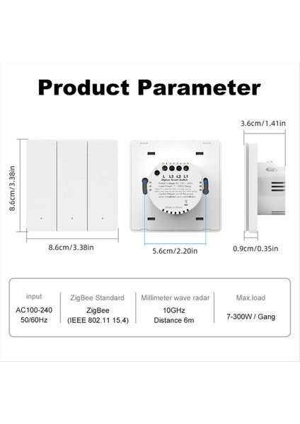 Yükseltme Tuya Zigbee Milimetre Dalgası Insan Vücudu Indüksiyon Anahtarı Duvar Anahtarı Tek Yangın Anahtarı Manyetik Tutma Eu Itme (Yurt Dışından) indirimleri