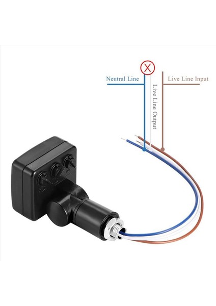 4x 220V Mini Insan Vücudu Kızılötesi Sensör Kızılötesi Vücut Sensör Anahtarı LED Taşkın Işık Pır Hareket Sensörü Ayarlanabilir Siyah (Yurt Dışından) fiyatları