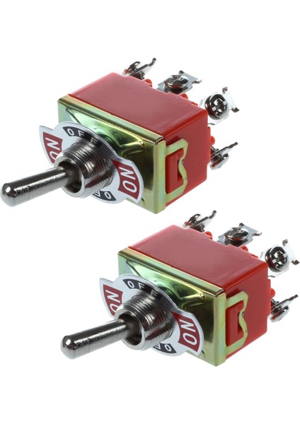 2x Ac 250V 15A Mandal 3 Yolu On-Of-On-On-On Bekli Kele Çift Turmunca Kurulu Turuncu (Yurt Dışından)