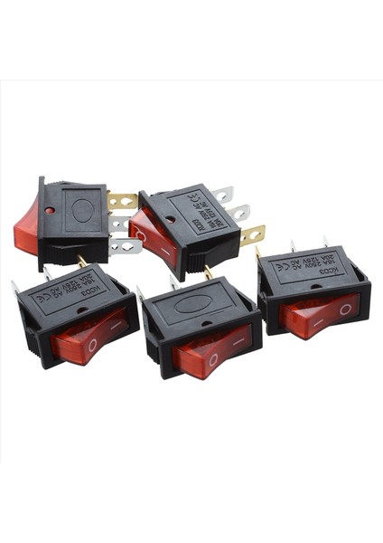 Ac 16A/250V 20A/125V Kırmızı Işık Kapalı Spst Boat Rocker Switch x 20 Pcs (Yurt Dışından) indirimleri