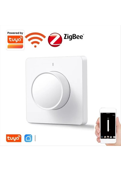 Tuya Smart Wifi Dimmer Işık Anahtarı Dönme Paneli Duvar Akıl Anahtarı 220-240V Alexa Google Home App Wifi ile Çalışıyor (Yurt Dışından) fiyatları