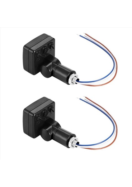 2x 220V Mini Insan Vücudu Kızılötesi Sensör Kızılötesi Vücut Sensör Anahtarı LED Taşkın Işık Pır Hareket Sensörü Ayarlanabilir Siyah (Yurt Dışından)