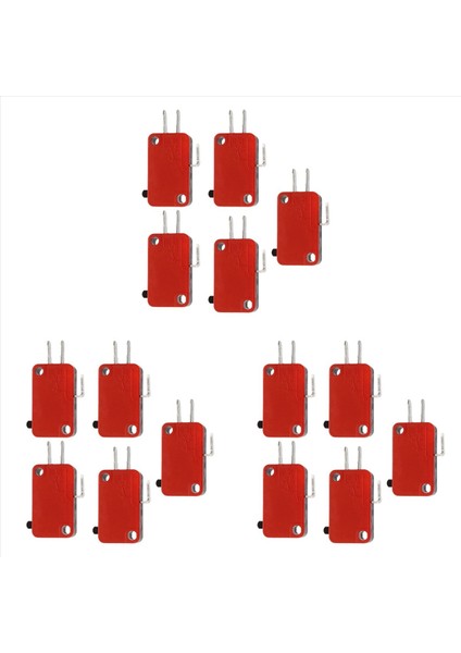 15A 250VAC 4A 250VAC Srew Konnektör Aktüatör Sınırı Mikro Switch 15 Pcs (Yurt Dışından)