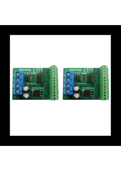 2x 8ch Giriş/çıkış Dijital Anahtar Ttl Lvttl Cmos RS485 Io Kontrol Modülü Modbus Rtu Plc Rölesi (Terminal Ile) (Yurt Dışından)