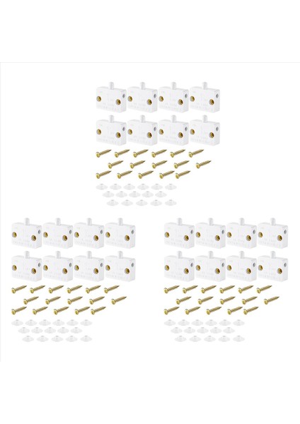 24 Adet Kabine Lamba Anahtarı Otomatik Kapı Anahtarı 12V 24V 110V (Beyaz) Için Geçerli Gardırop Için Temas Anahtarı (Yurt Dışından)