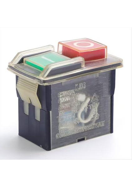 Kjd6-1 Elektromanyetik Anahtar Su Geçirmez Elektrik Embesi Aracı Anahtarına Karşı Başlat Düğmesi 250V (Yurt Dışından)