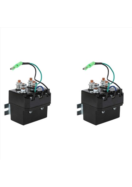 2x Vinç Solenoid 1500-5000LB Için Vinç Solenoid 12V Atv Utv Vinç Kontaktör Solenoid Röle Vinç Solenoid (Yurt Dışından)