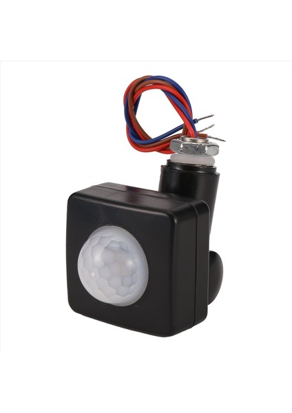 220V Mini Insan Vücudu Kızılötesi Sensör Kızılötesi Vücut Sensörü Anahtarı LED Taşkın Işık Pır Hareket Sensörü Ayarlanabilir Siyah (Yurt Dışından)