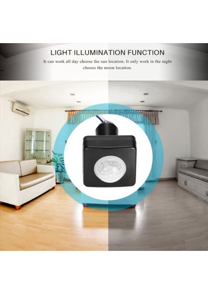 5x 220V Mini Insan Vücudu Kızılötesi Sensör Kızılötesi Vücut Sensör Anahtarı LED Taşkın Işık Pır Hareket Sensörü Ayarlanabilir Siyah (Yurt Dışından) indirimleri