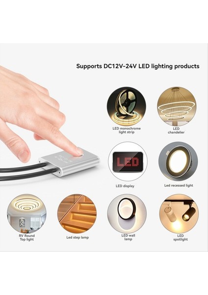 Dc 12V 24V Dokunma Dimmer Anahtarı Parlaklık Ayarı Tek Renkli Açık/kapalı Dokunma Püskürtme Anahtarı Kontrolörü Kabine Işığı Için (Yurt Dışından) modelleri