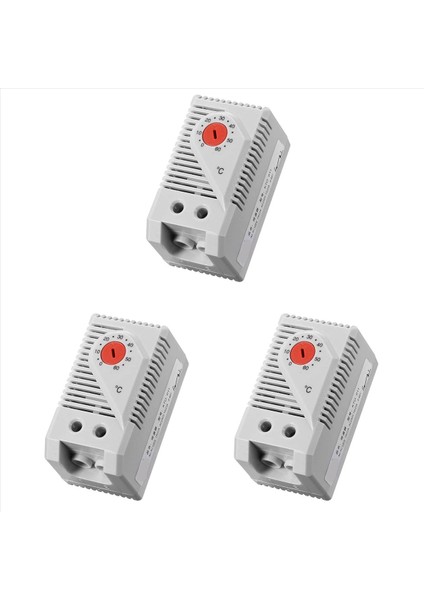 3x Mekanik Termostat KTO011 0-60 Cellisi Ayarlanabilir Kontrol Normal (N C) Sıcaklık Kontrolör Anahtarı Kırmızı (Yurt Dışından)