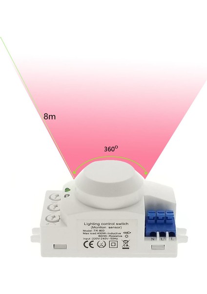 2x 5 8ghz Hf Sistemi LED Mikrodalga 360 Derece Hareket Sensörü Işık Anahtarı Gövde Hareket Dedektörü (Yurt Dışından) fiyatları