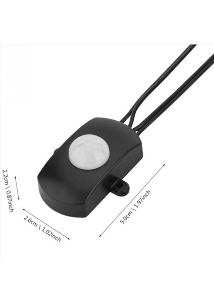 2x 5A DC5-24V Mini USB Pır Kızılötesi Hareket Sensörü Dedektörü LED Işık Şeridi (Siyah) Için Otomatik Anahtar (Yurt Dışından) fiyatları