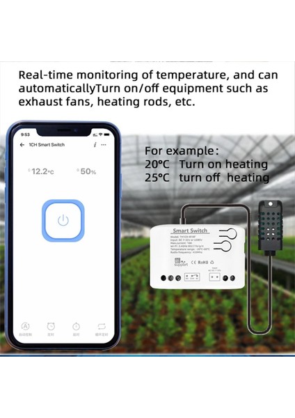 Wifi Akıllı Ewelink Sıcaklık Anahtarı 7-32V Pasif Kuru Kontak Rölesi Gerçek Zamanlı Monitör Akıllı Modül (A) (Yurt Dışından) fırsatları