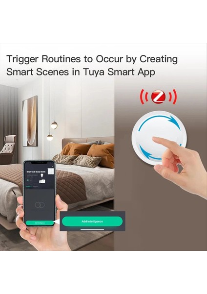 Tuya Zigbee Knob Switch Kablosuz Sahne Düğmesi Dönebilir Dimmer Switch Akıllı Ev Otomasyon Bağlantı Uzatıcısı (Yurt Dışından) fırsatları