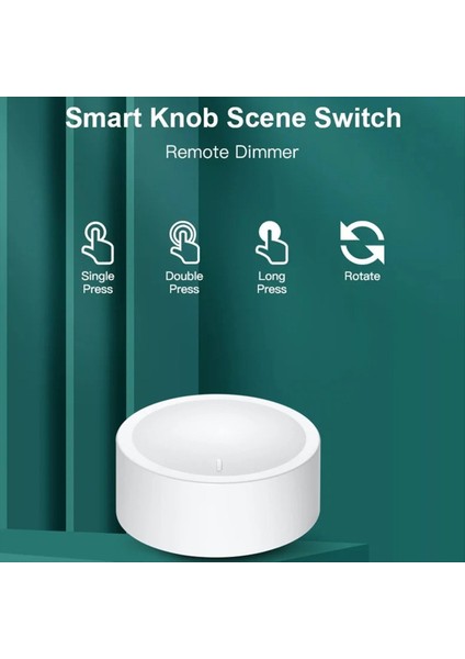 Tuya Zigbee Knob Switch Kablosuz Sahne Düğmesi Dönebilir Dimmer Switch Akıllı Ev Otomasyon Bağlantı Uzatıcısı (Yurt Dışından) indirimleri