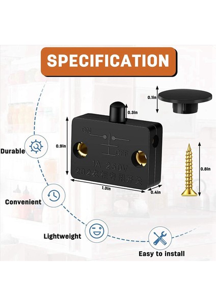 24 Adet Kabine Lamba Anahtarı Otomatik Kapı Anahtarı 12V 24V 110V (Siyah) Için Geçerli Gardırop Için Temas Anahtarı (Yurt Dışından) fırsatları