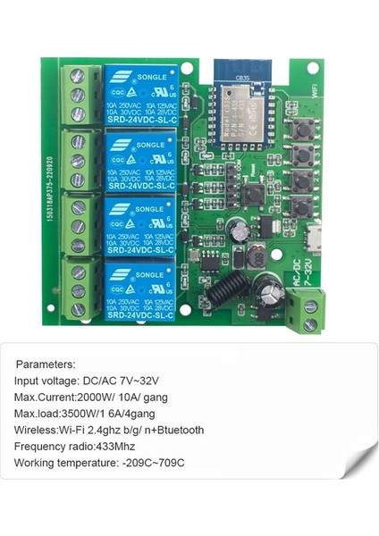 Tuya Smart Switch Wifi Switch Dıy Zamanlayıcı Ac/dc 7-32V 4ch Rf Alexa Google Home Için Smartlife Home Otomasyon Modülü (Yurt Dışından) indirimleri