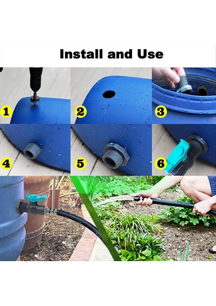 Delik Testere Yağmur Namlu Türlü Kiti Pvc Bulk Başlığı Balo Valf Diş Contası Bandı ve Bahçe 3/4in Erkek Içerir (Yurt Dışından) indirimleri