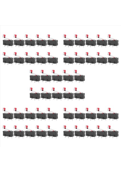 50 Pcs Mini Mikro-Limit Anahtar Silindir Kol Kolu Spdt Snap Action Lot (Yurt Dışından)