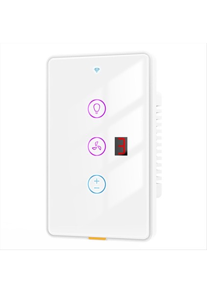Tua Smart Wifi Fan Işık Anahtarı Dokunmatik Duvar Paneli Ses Zamanlayıcı Kontrol Uygulaması Alexa Google Home A Için Uzaktan Kontrol Çalışması (Yurt Dışından)