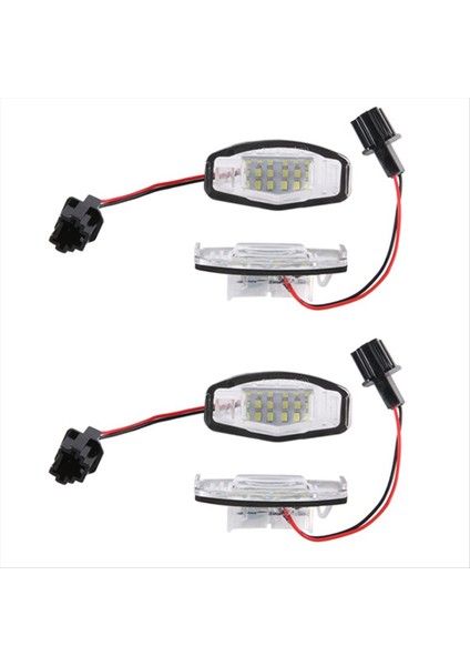 4pcs Araba LED Plaka Işık Plaka Hafif Lamba Honda Civic Honda Accord Siyah (Yurt Dışından)