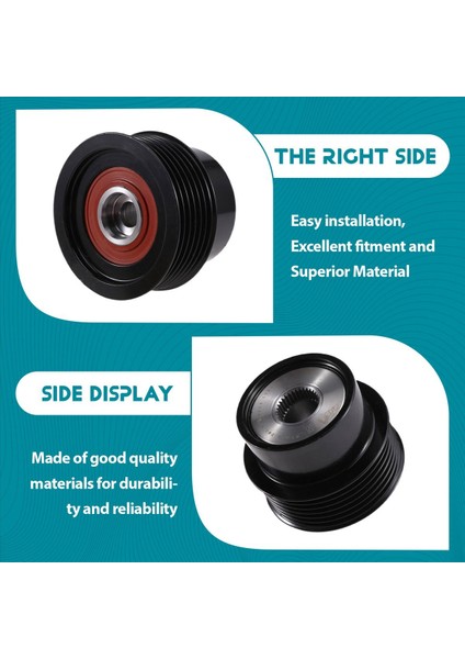 31316803 Araç Jeneratör Kemer Kasnağı Alternatör Kasnağı Volvo S60 S80 V60 V70 XC60 XC70 XC90 2007-2016 30777744 (Yurt Dışından) indirimleri