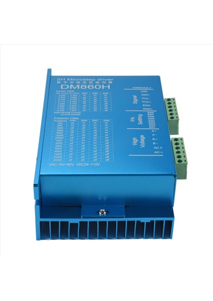 DM860H Dsp Dijital 57/86 Fan 2-Fazlı Nema ile Step Motor Sürücüsü23 34 DMA860H 7 2A 18-80VAC Cnc Sürücü Yazdırması Için (Yurt Dışından) modelleri