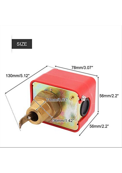 Hfs-20 R3/4 Dişli Pervane Sıvı Su Yağı Akış Sensörü Anahtarı Otomatik Kontrol Akışı Anahtarı 15A 250V (Yurt Dışından) fiyatları