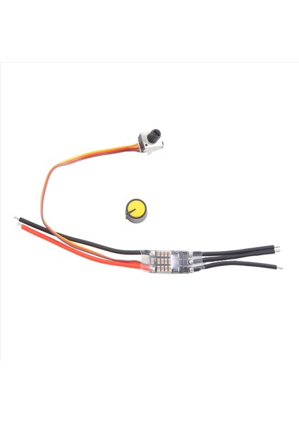 Dc 7-26V Üç Fazlı Fırçasız Motorlu Sürücü Dc Motor Sürücü Kartı Hız Denetleyicisi Potansiyometre (30A) (Yurt Dışından)