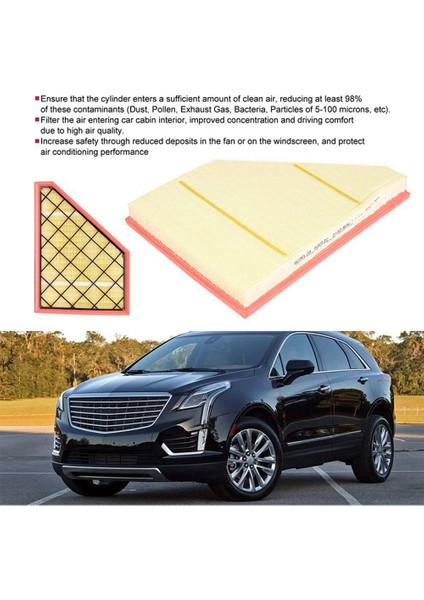 2x Araç Kabin Hava Filtresi Anti-Pillen Toz Yedek Parça Araç Aksesuarları Cadillac A3212C 23321606 (Yurt Dışından) modelleri