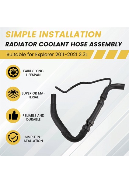 Ford Explorer Için Araç Radyatör Soğutucu Su Hortumu FB5Z-8260-B 2 3l 2011-2021 Motor Su Deposu Üst Boru FB5Z8260BVX (Yurt Dışından) fırsatları