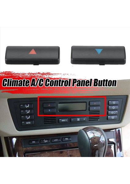 4pcs Araç Klima Klima Klima Sıcaklık Kontrol Paneli Anahtarı Bmw Için Anahtar Kapak Bmw X5 E39 E53 525I 530I 540I M5 (Yurt Dışından) modelleri