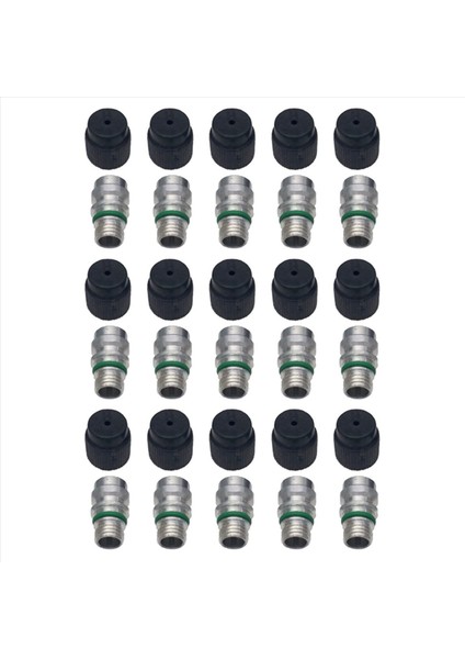 (15 Sayım) M12X1 5 Erkek Yüksek Yan Klima Şarj Valfi MT0105 800-955 59946 Gm 52458184 15-5438 Için Kapaklar Içerir (Yurt Dışından)