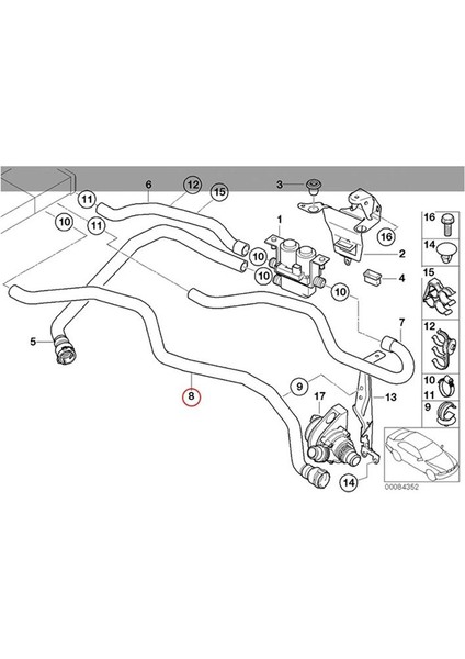 Isıtıcı Çekirdeği Genişletme Tankı Hortumu 64218380127 Bmw X5 E53 3 0ı 2001 2002 2003 2004 2005 2006 (Yurt Dışından) indirimleri