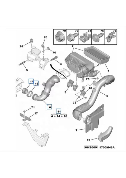 Yeni Yüksek Kaliteli Araba Emme Borusu Hava Filtresi Turboşarj Hortumu 9687883680 Fiat Alfa Için Romeo Citroen Lancia (Yurt Dışından) fırsatları