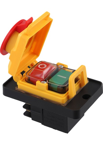 Elektromanyetik Anahtar Manyetik Düğme Anahtarı KJD12 16A 250V Güç Aleti Aşağı Gerilim Aşırı Yük Koruma Anahtarı (Yurt Dışından)