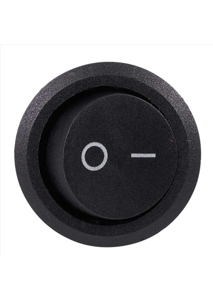 50PCS Spst Siyah Düğmesi Açma/kapalı Yuvarlak Rocker Anahtarı Ac 6A/250V 10A/125V (Yurt Dışından) fiyatları