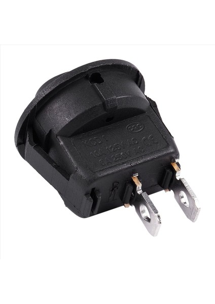 50PCS Spst Siyah Düğmesi Açma/kapalı Yuvarlak Rocker Anahtarı Ac 6A/250V 10A/125V (Yurt Dışından) indirimleri