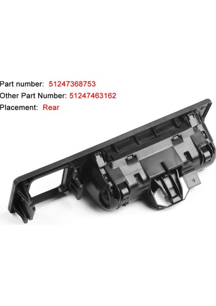 2x 51247463162 Arka Bagaj Kapağı Bagaj Kapağı Bagaj Kapak Asansör Kapı Tutamak Saldırıcı -Bmw F22 F30 F33 F10 F10 F25 (Yurt Dışından) fiyatları
