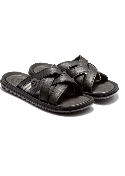Essencial Slide Erkek Terlik Siyah 39/46 indirimleri