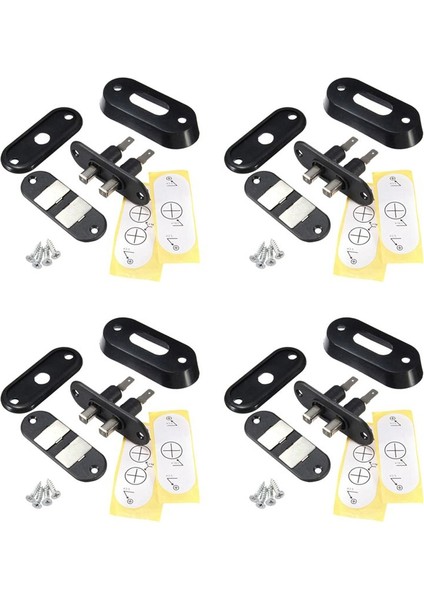 Vw T4 Ford Için Araba Van Alarm Merkezi Kilitleme Için 4x Siyah Sürgülü Kapı Iletişim Anahtarı (Yurt Dışından)