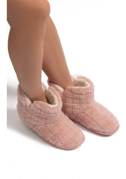 Edi Peluş Kadın Ev Botu Pembe 37/41 GG0103