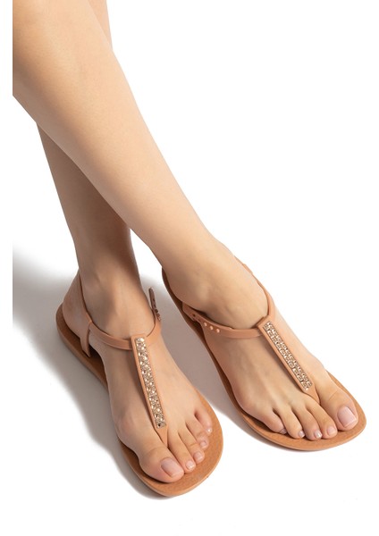 Class Chic Kadın Sandalet Pudra 35/42