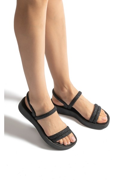 Glitter Sand Kadın Sandalet Siyah 35/40