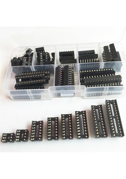 66PCS Dip Ic Soket Adaptörü Lehim Tipi Soket Kiti 6 8 14 16 18 20 24 28 Pcb Dıy Kiti Için (Yurt Dışından) indirimleri
