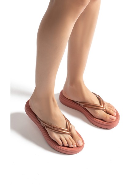 Jo Kadın Parmak Arası Terlik Bronz 35/40