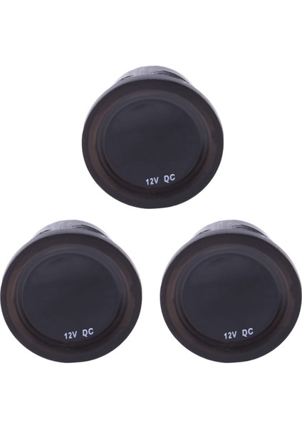 3x Su Geçirmez DC12V Rd Dijital Voltmetre Üç Kablo Taşıt Motosikletler Tekne Arabaları Voltaj Paneli Ölçer (Yurt Dışından)