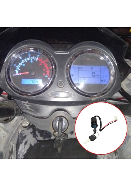 2 Set Atv Ateşleme Anahtarı Anahtarı Evrensel 4 Kablolar Ateşleme Anahtarları Atv Için Anahtar Kilit Anahtar (Yurt Dışından) modelleri